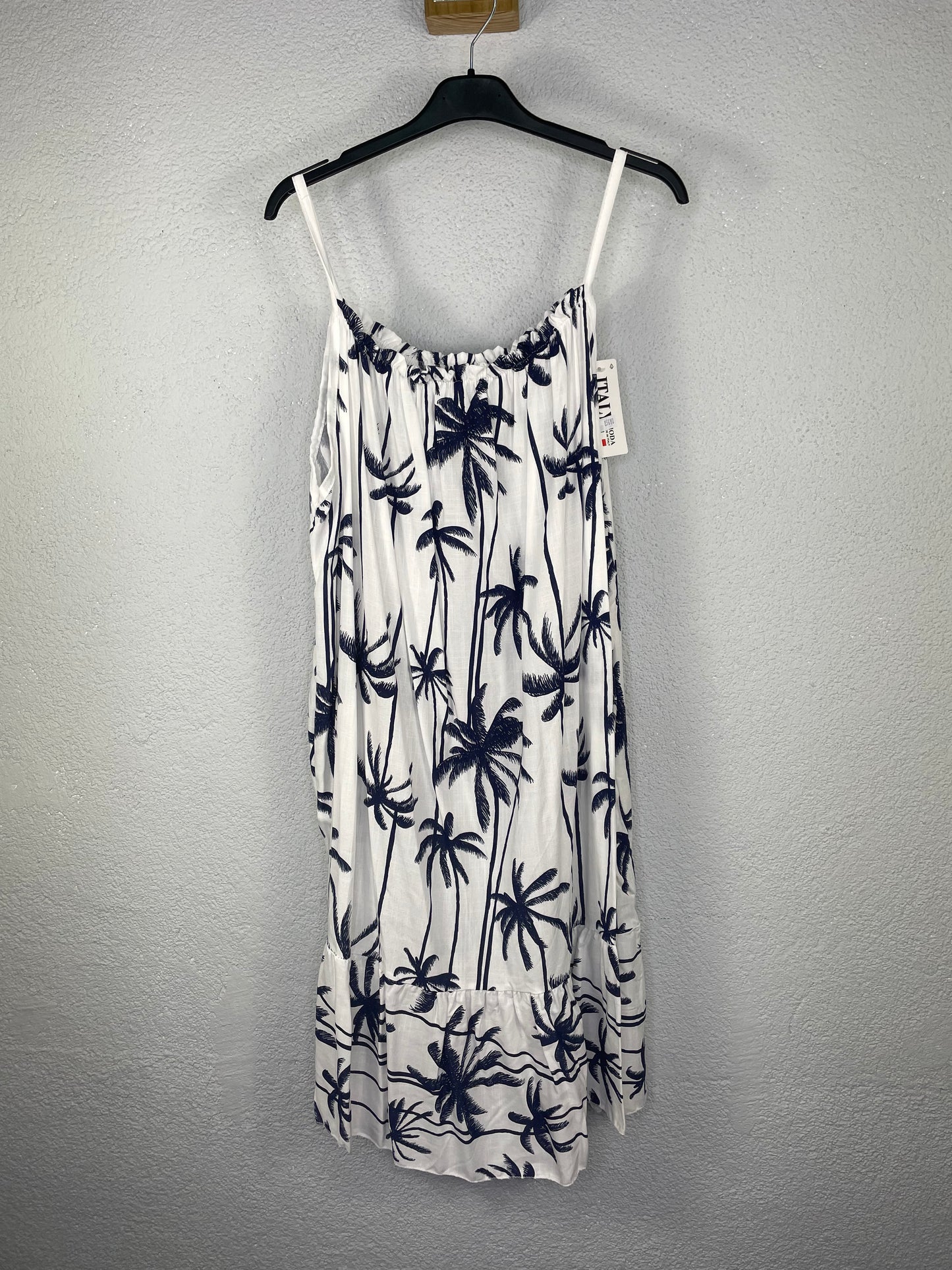 Vestido Segovia Palmeras Azul marino