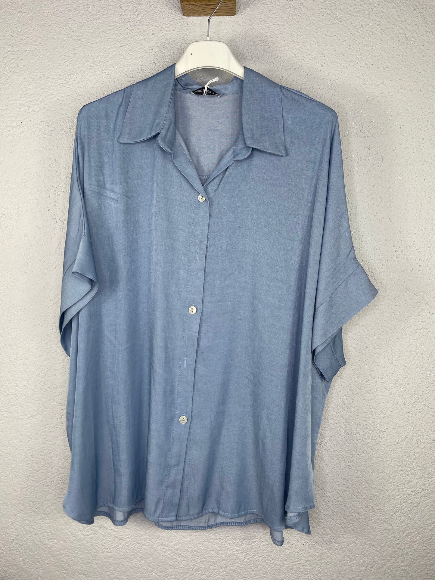 Camisa Noruega Azul tejano Claro
