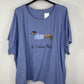 Camiseta Amor Azul tejano  PLUS