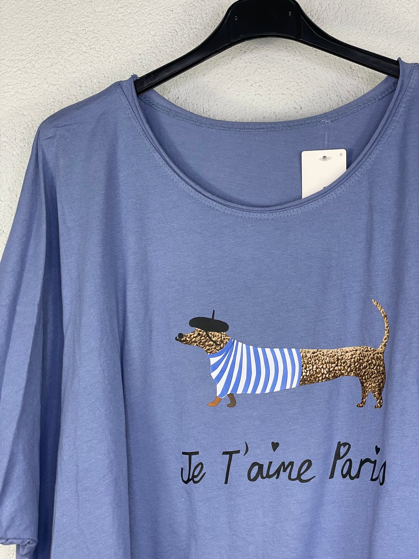 Camiseta Amor Azul tejano  PLUS