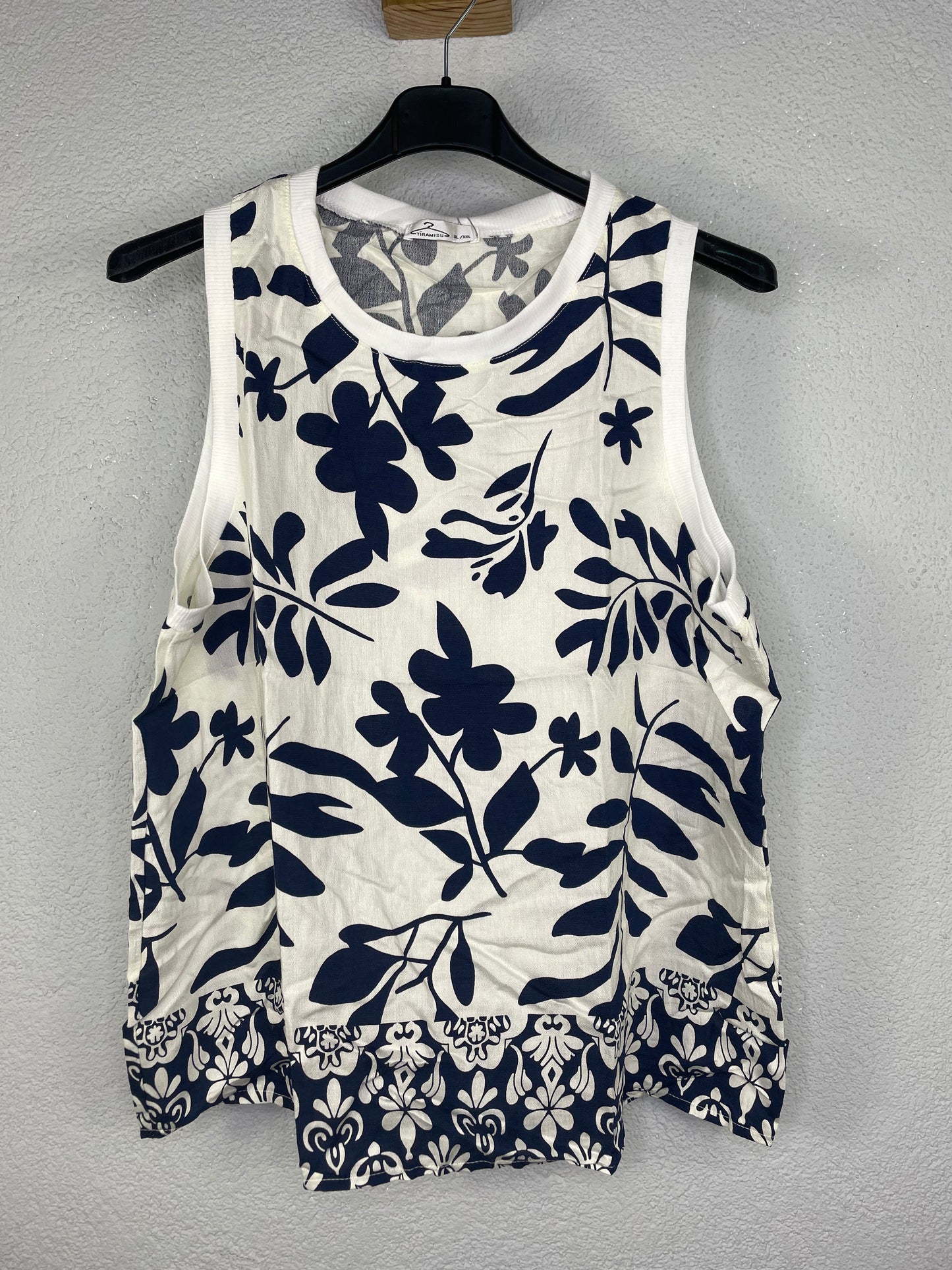 Blusa Palma Azul marino