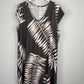 Vestido Ángela Marrón hojas