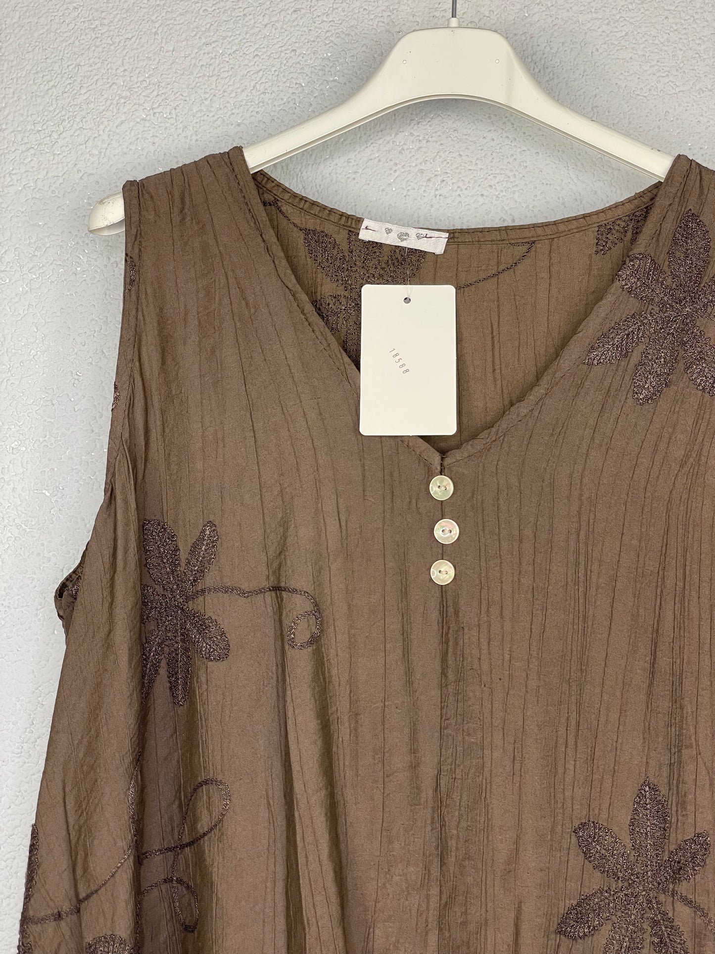 Blusa Celia Marrón chocolate