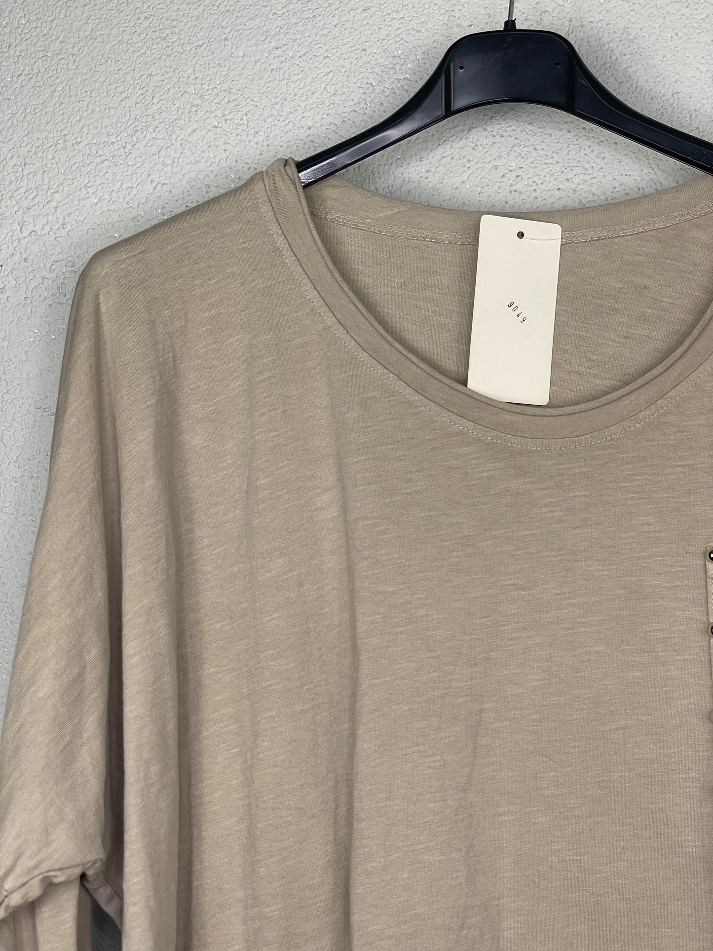 Camiseta algodón Reus Taupe