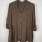 Camisa Brisa Marrón chocolate  PLUS