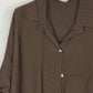 Camisa Brisa Marrón chocolate  PLUS