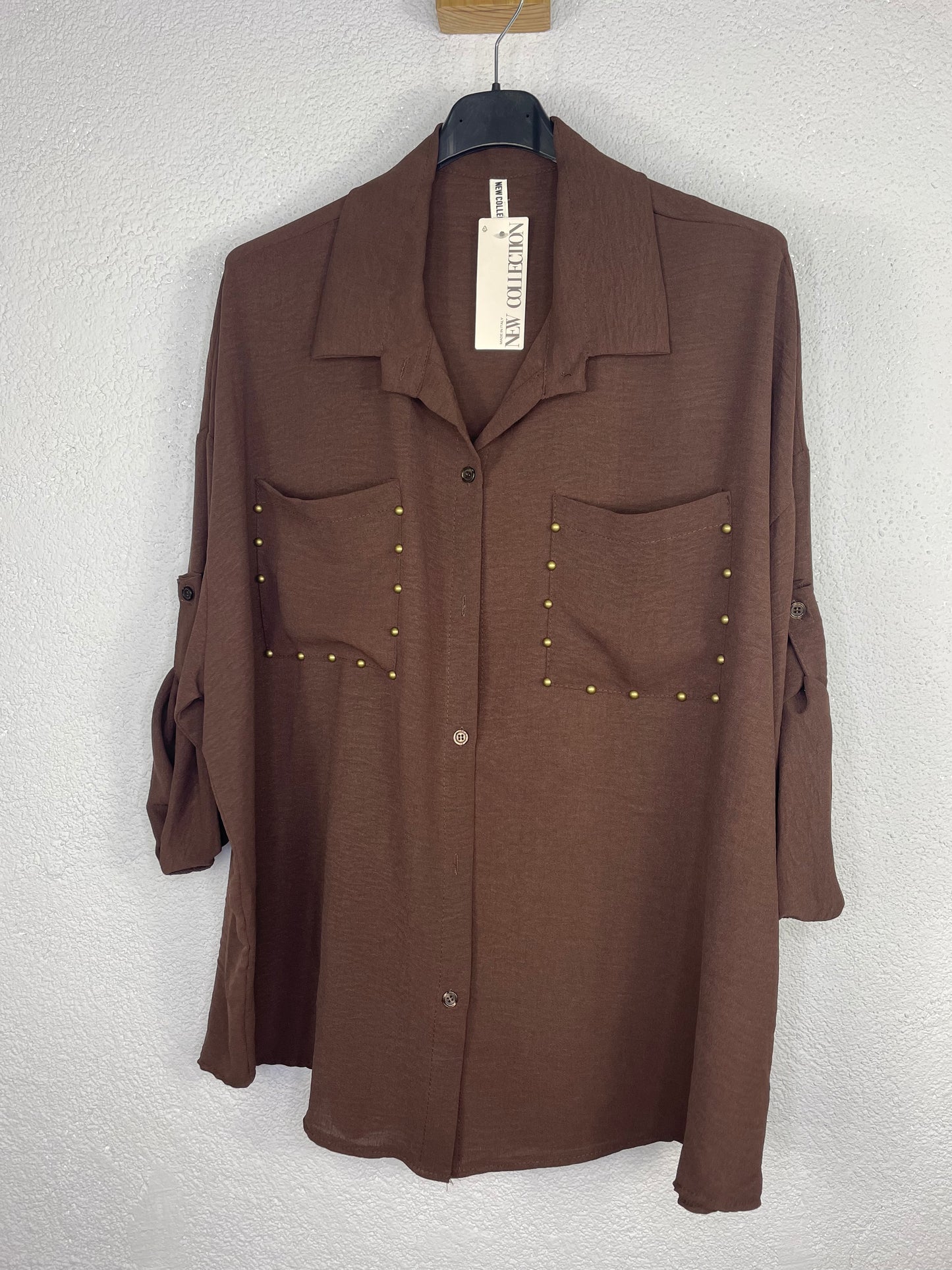 Camisa Mazarrón Marrón Chocolate