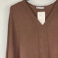 Blusa Riviera Marrón Chocolate PLUS