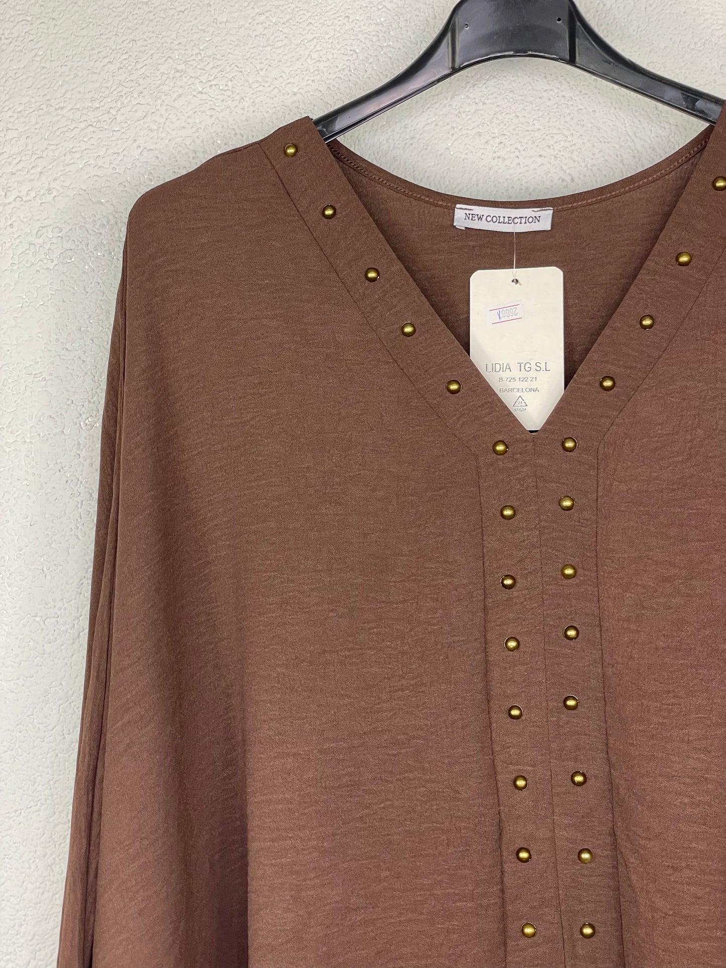 Blusa Riviera Marrón Chocolate PLUS