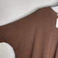 Blusa Riviera Marrón Chocolate PLUS