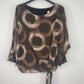 Blusa Verona marrón chocolate