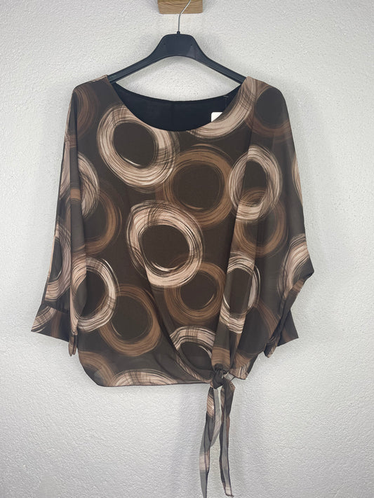 Blusa Verona marrón chocolate