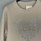Sudadera LOVE Beige