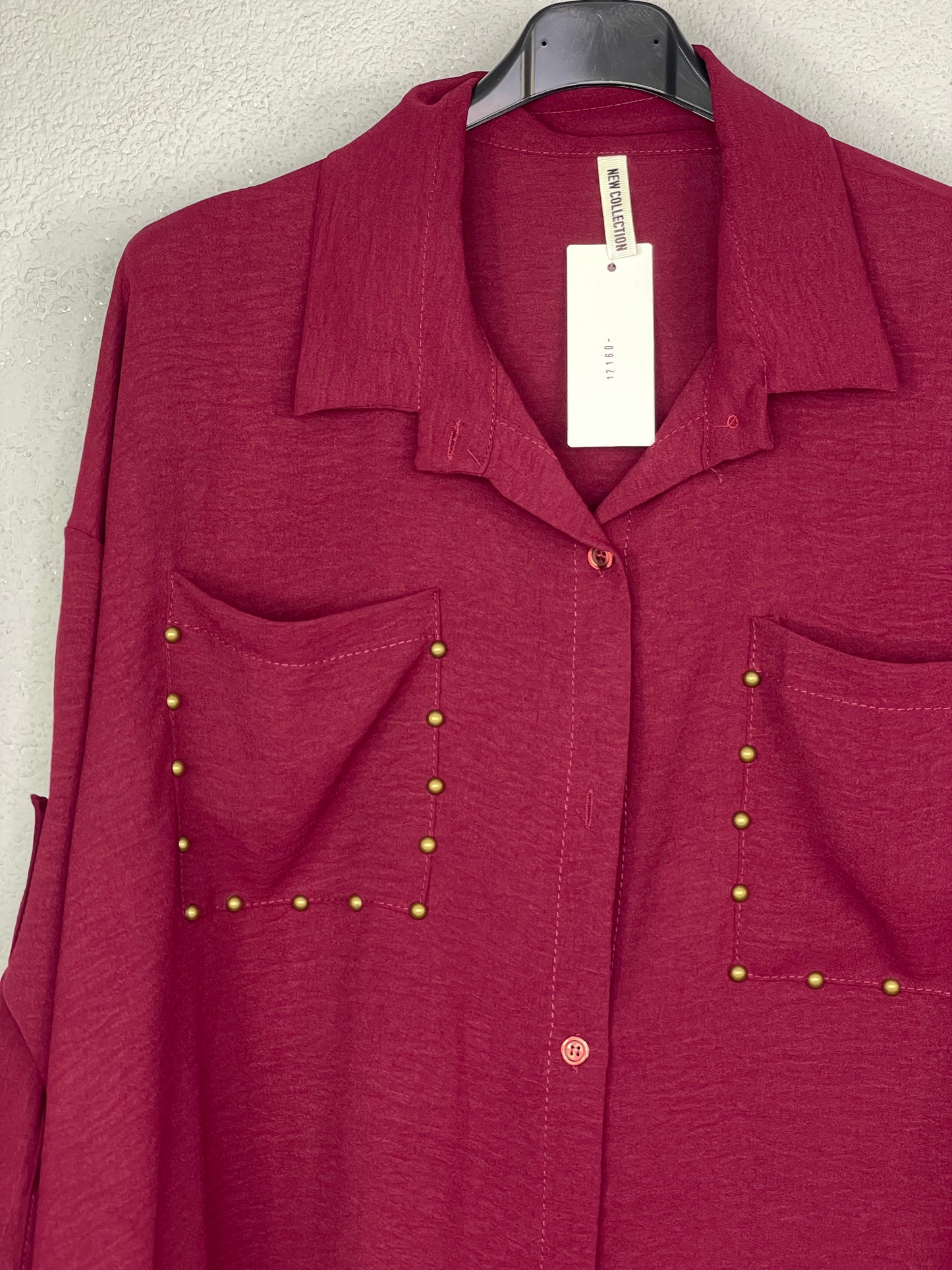 Camisa Mazarrón Burdeos
