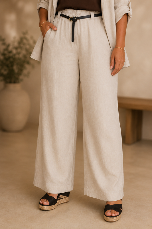 Pantalón Colmena Beige