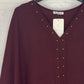 Blusa Riviera  Burdeos  PLUS