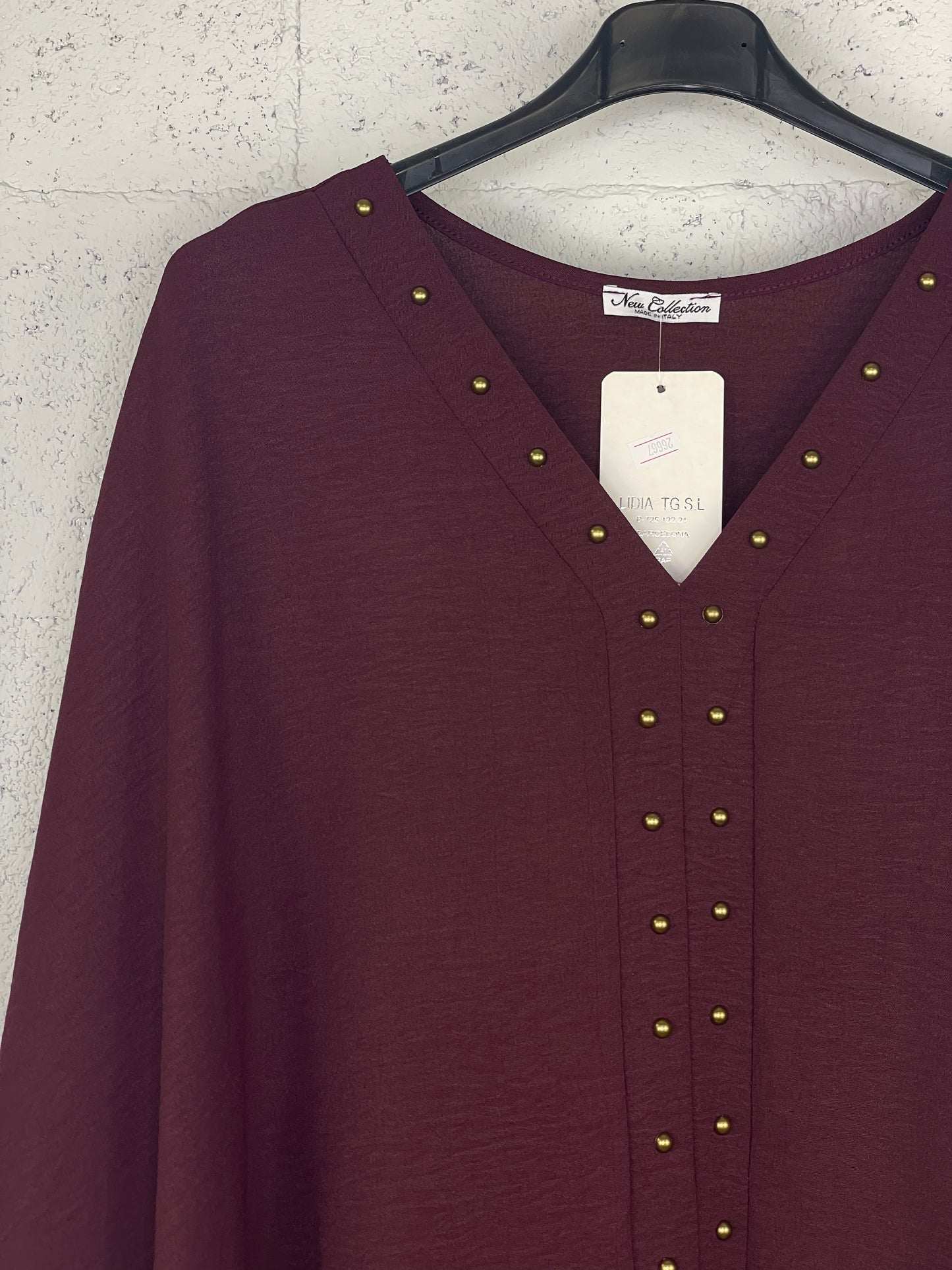 Blusa Riviera  Burdeos  PLUS