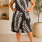 Vestido Ángela Marrón hojas
